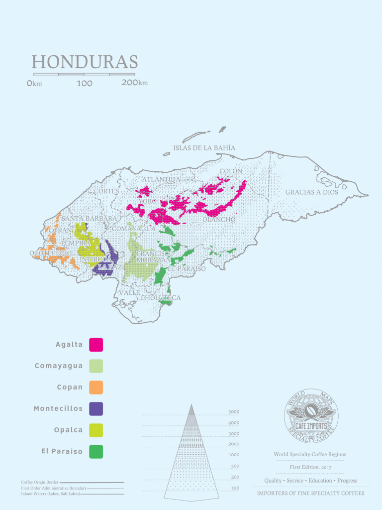 Гондурас карта 
